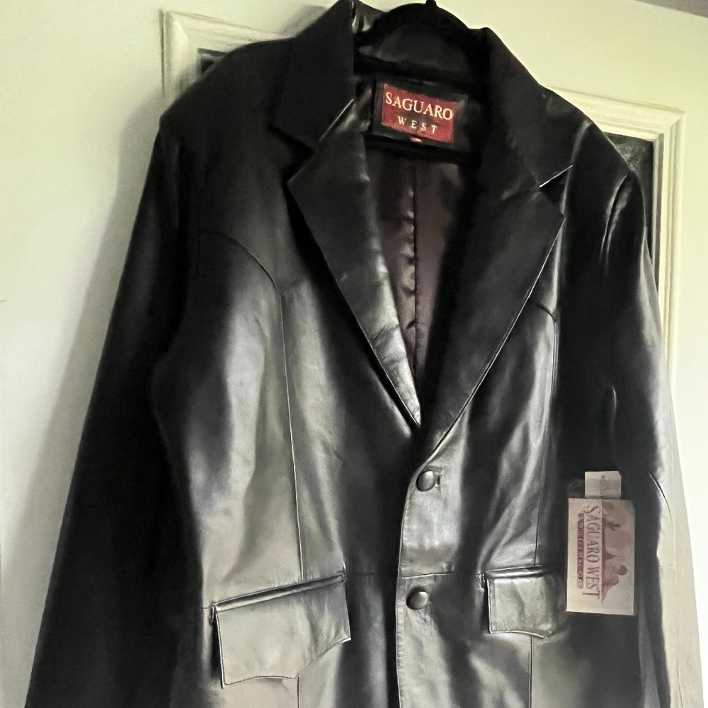 FREE SHIPPING; TWO Leather Jacket; Men's; price for both together; NEW WITH TAGS